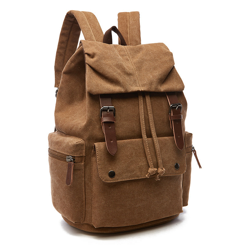 Outdoor Leisure Retro Travel Canvas Backpack Computer Backpack