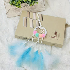 Car Rearview Mirror Dream Catcher Palace Bell Feather Girl Heart Crystal
