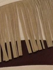 Girls Cotton Tassel Princess Dress Off Shoulder Dress