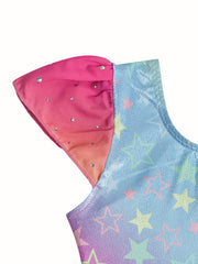 Girls Sequin Ruffle Ballet Leotard Dance Suit