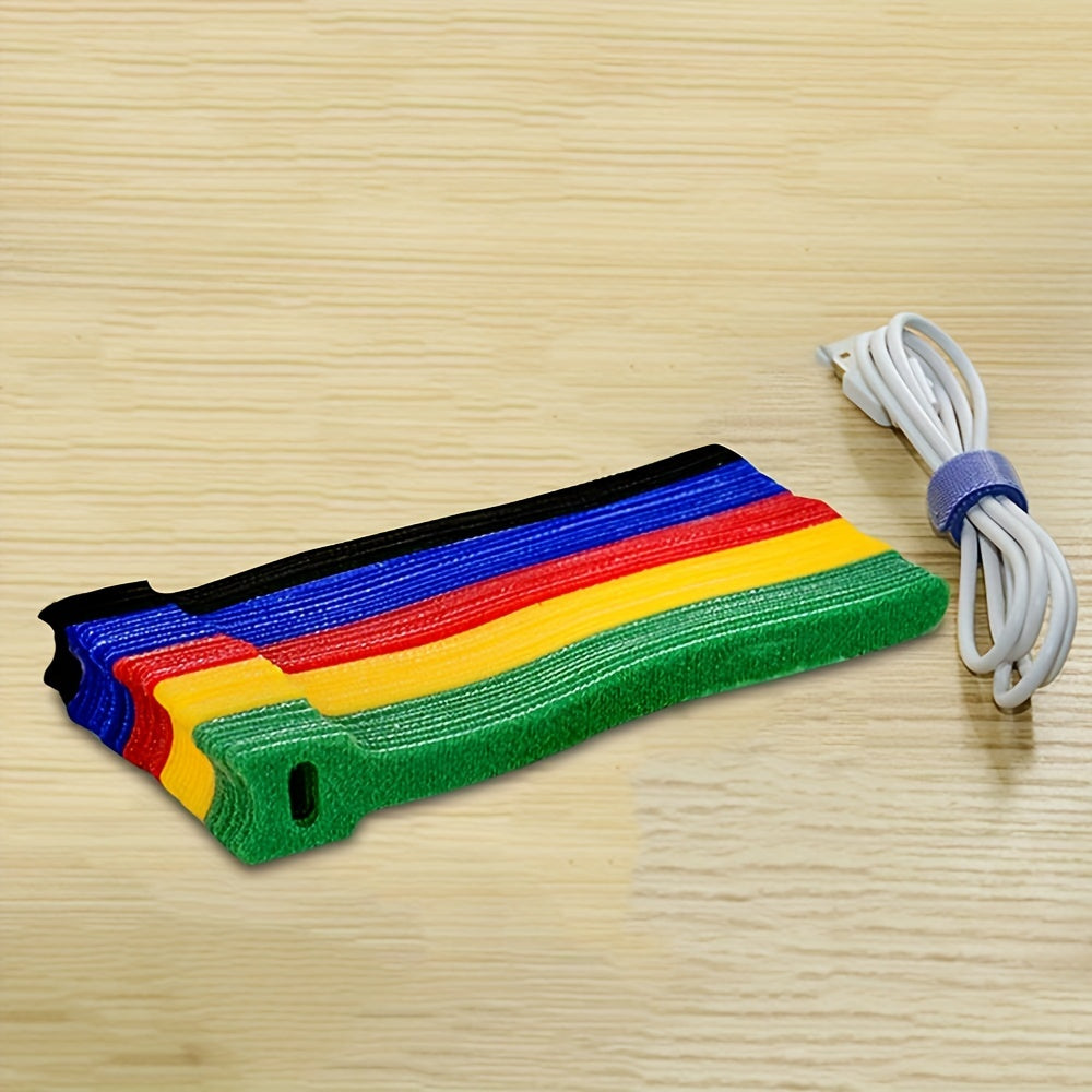 50-100pcs Reusable Cable Ties Colored Plastics Nylon Wrap Zip Bundle Ties T Type