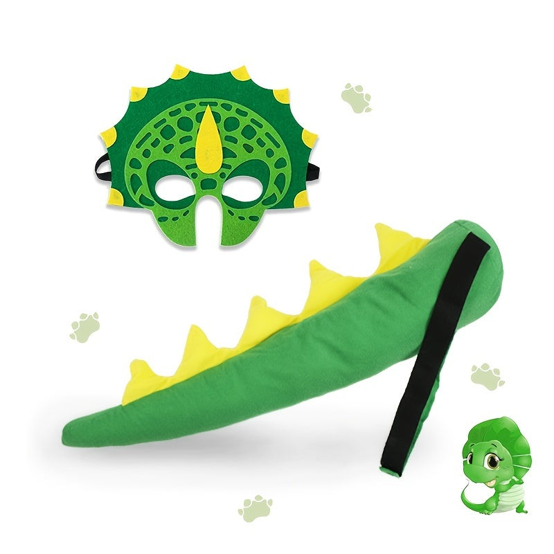 Kids Dino Tail Mask Set for Party Dress Up