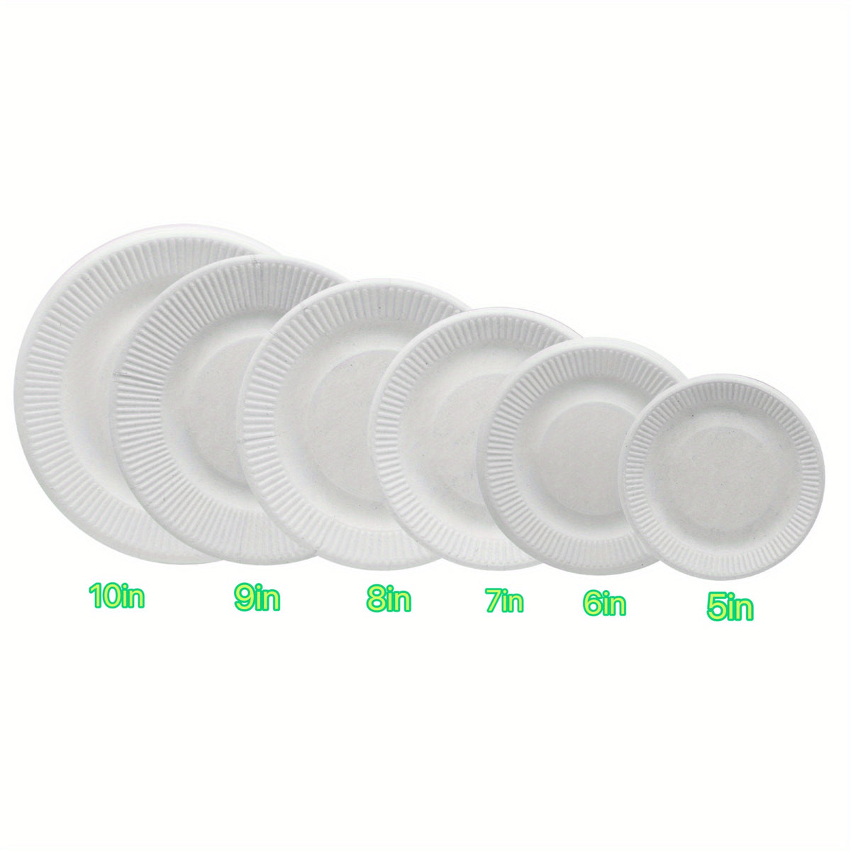 Eco Sugarcane Paper Plates, 17-Pack