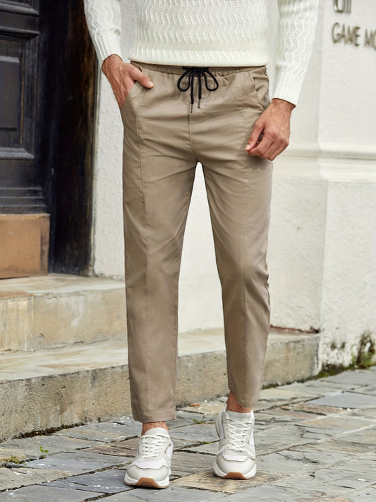 Men's Drawstring Waist Casual Pants All Seasons