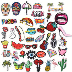 J CARP Embroidered Patches On Girls' Clothes Iron-On Sticker Patches