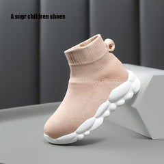 Breathable Woven Shoes for Baby Girls Lightweight Slip-On Walking Shoes