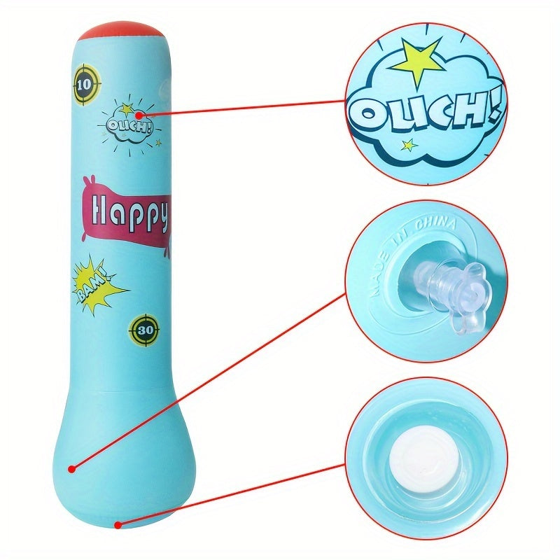 Inflatable Boxing Column for Kids & Adults PVC Tumbler Vent Toy