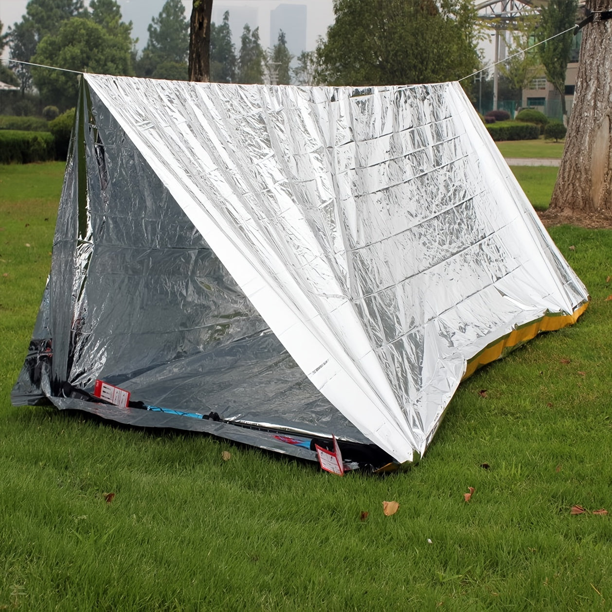 Emergency Thermal Blanket Tent for Outdoor Hiking & Camping