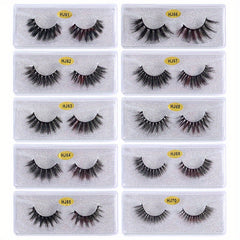 30 Pairs 3D Mink Lashes Fluffy Full False Eyelashes Pack Makeup Bulk