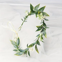 Forest Photoshoot Greenery Floral Crown Bride's Vacation Wedding Head Flower