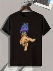 Hand With Tattoo Print Men's Graphic T shirt Casual Comfy Tees