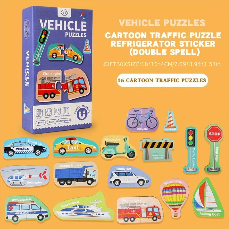 Magnetic Sticker Cognitive Toy Early Education Puzzle