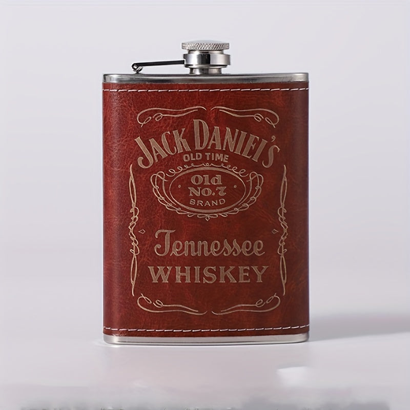 8oz Stainless Steel Square Flask - Perfect Gift for Family Friends and Christmas
