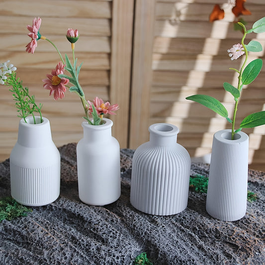 Silicone Mold For Vase Decoration DIY Gypsum Vase Creative