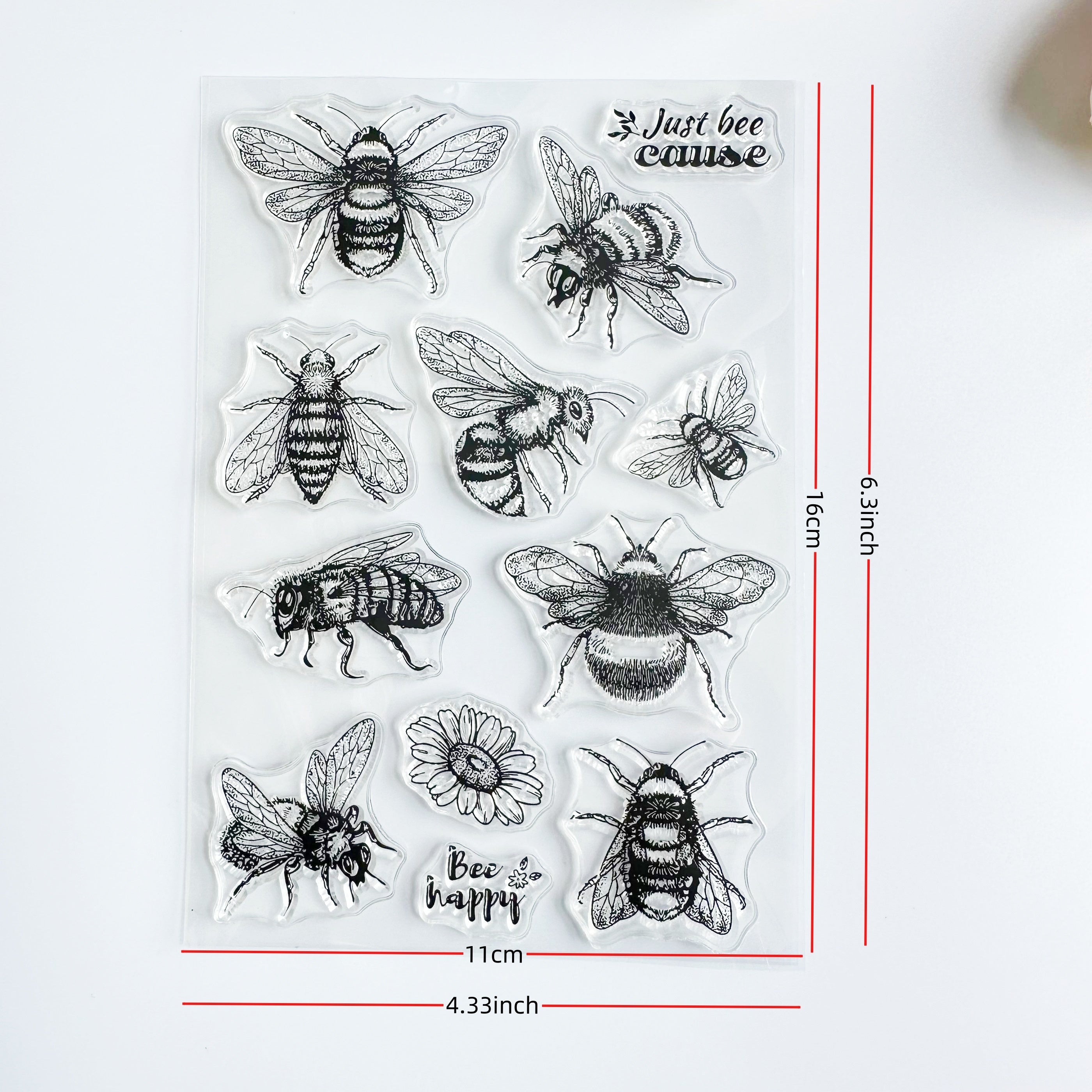 Bee Insect Series Clear Stamp for DIY Scrapbooking