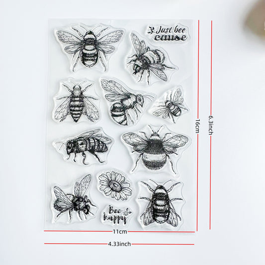 Bee Insect Series Clear Stamp for DIY Scrapbooking