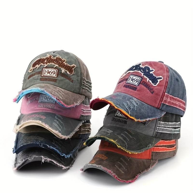 Mens Embroidered Baseball Cap in Multiple Colors
