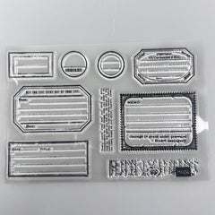 Label Stamps Stencils for DIY Scrapbook Decorative Craft Embossing