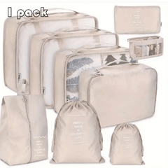9 Pcs Travel Luggage Storage Bags Multifunctional Clothes Organizers
