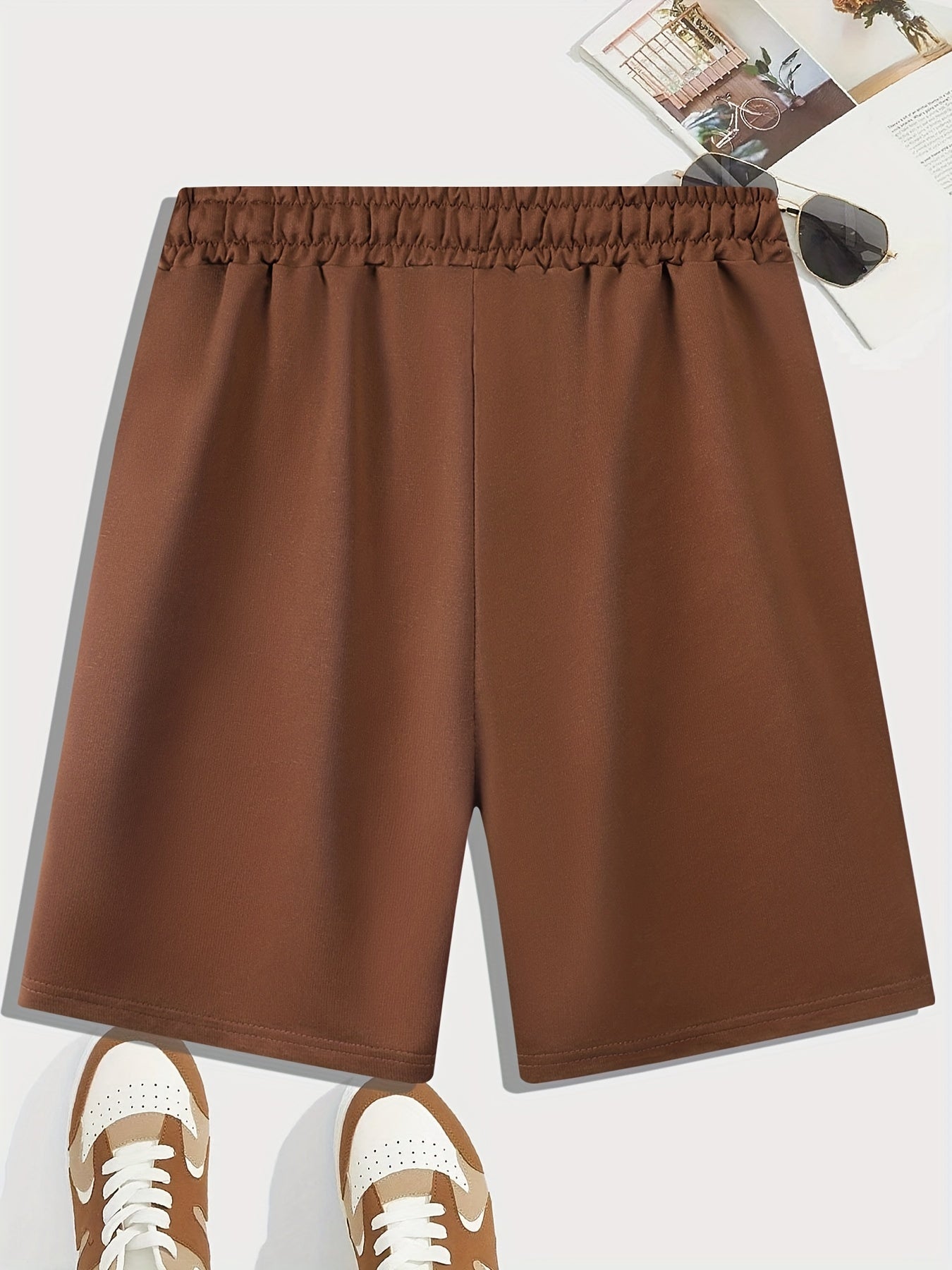 Men's Drawstring Waist Shorts for Summer Beach Resort