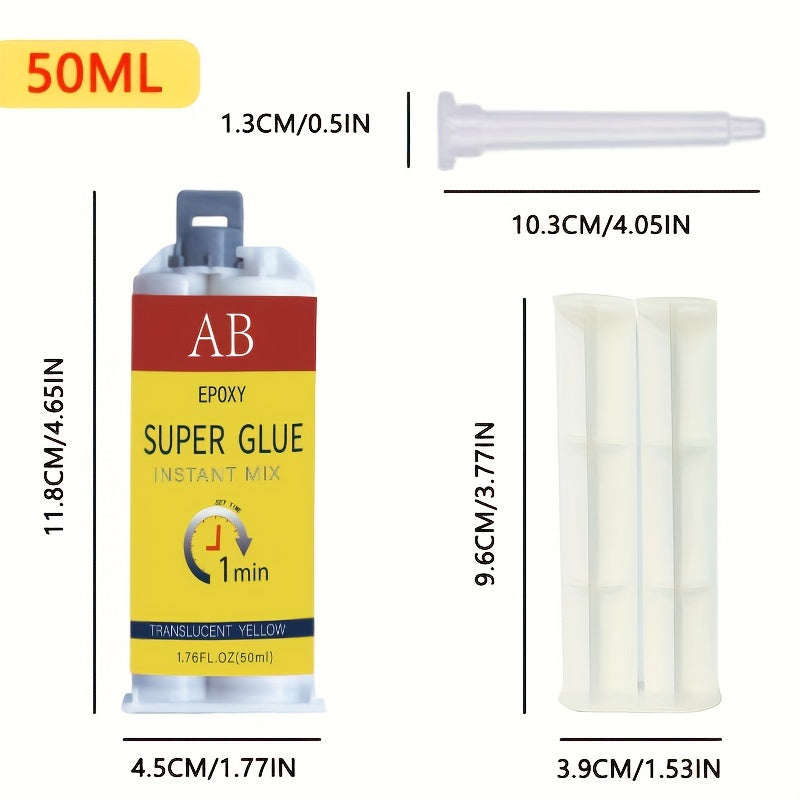 50ML AB Epoxy Glue for Household Repairs on Metal Ceramics Plastic