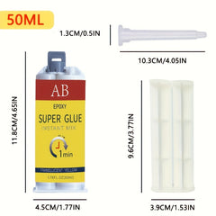 50ML AB Epoxy Glue for Household Repairs on Metal Ceramics Plastic