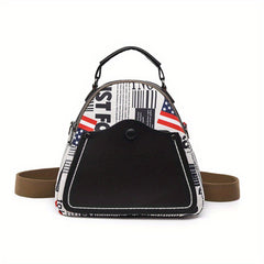 Casual Flap & Letter Pattern Backpack Travel Daypack