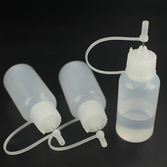 6pcs 20ml Soft Plastic Glue Applicator Bottles with Needle Tip