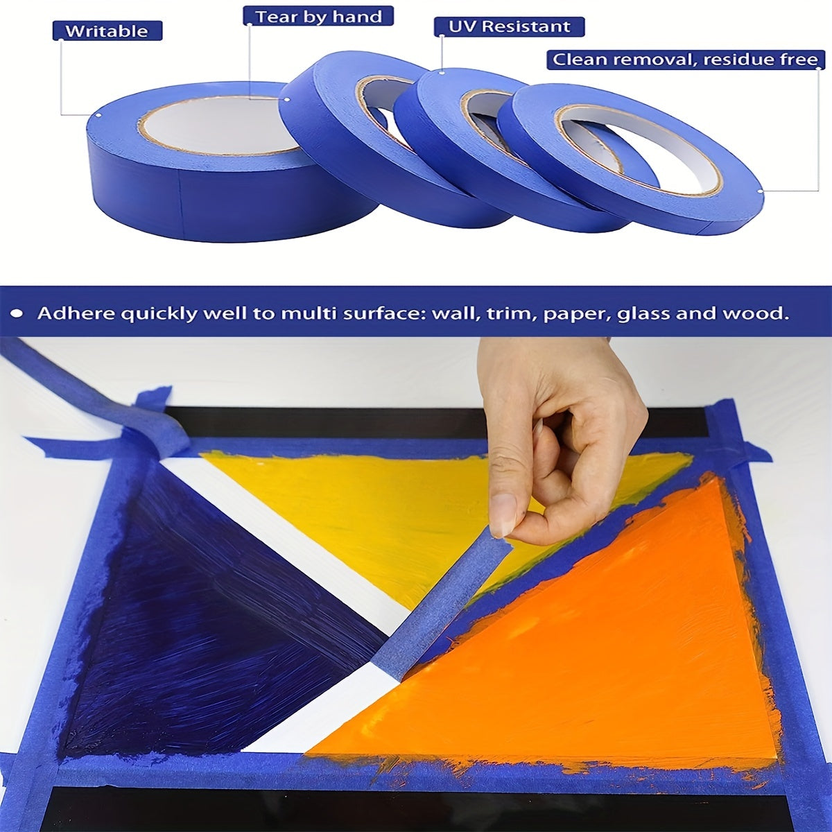 Painters Tape 2.54-5.08 cm 7.62-10.16 cm 2.54 cm - 5.08 cm 60yds