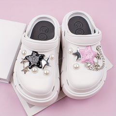 Star Rhinestone Shoe Charms for Clogs DIY Decor