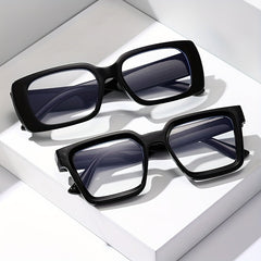 2 Pairs Square Frame Men's Anti Light Sunglasses