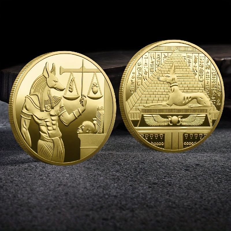 Egyptian Death Protector Treasure Coin Collectible Gift