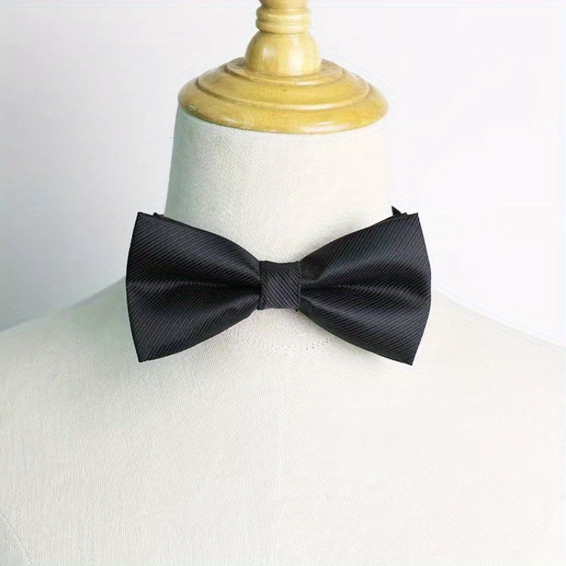 Adjustable Men's Bow Tie UK Formal Shirt Wedding Groom Groomsmen