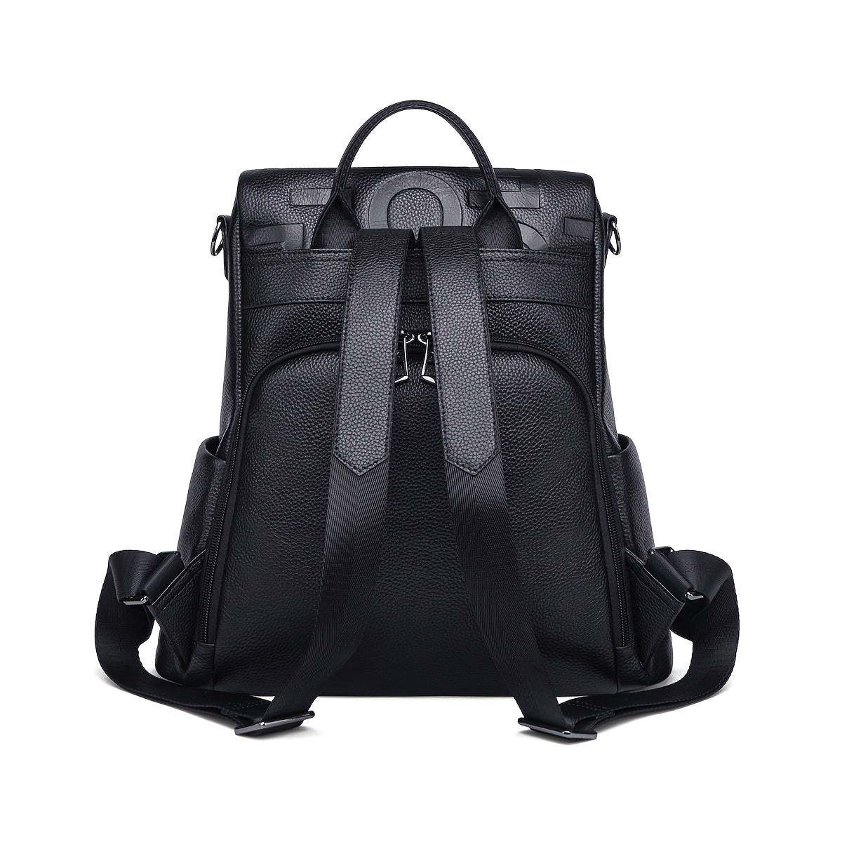 Large Capacity Solid Backpack Shoulder Bag for Women