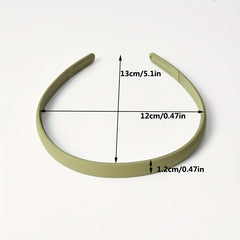 9pcs Matte Solid Headband Nonslip Head Hoop Sweet Headdress Hair Accessories