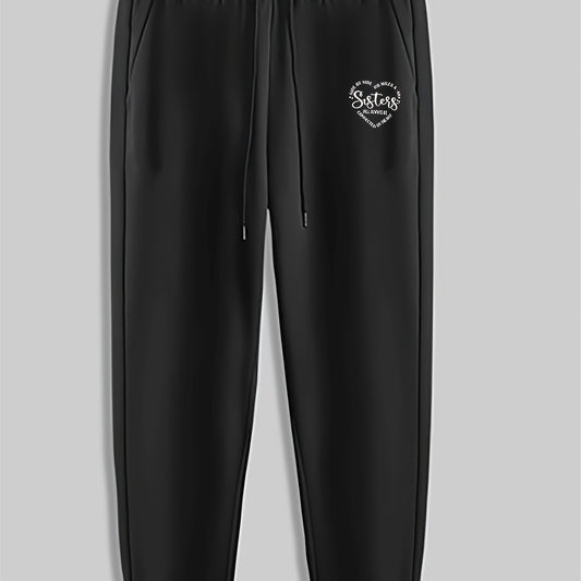 Men's Drawstring Sweatpants Casual Trousers for Spring Autumn