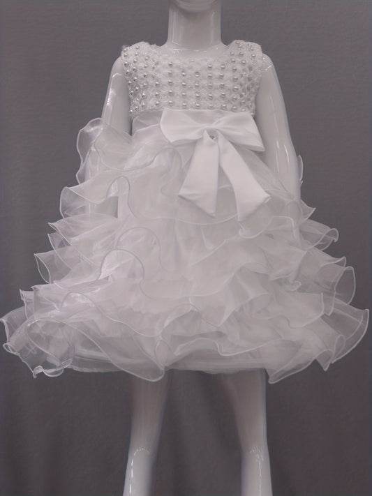 Baby Girls Mesh Sleeveless Princess Dress Clothes