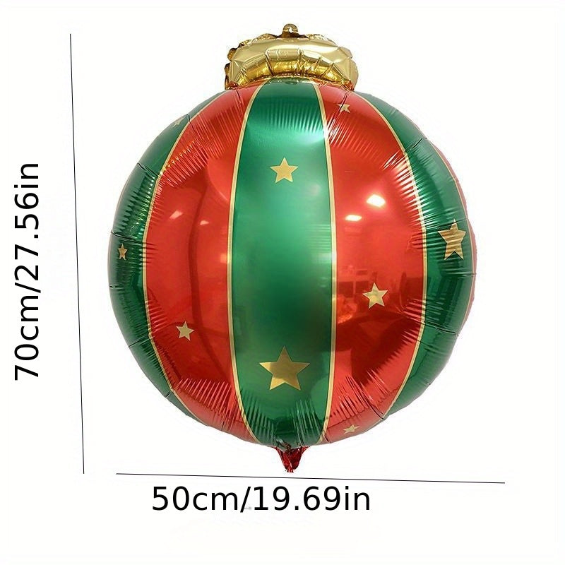 27 inch Christmas Hanging Ball Aluminum Film Balloon Decoration