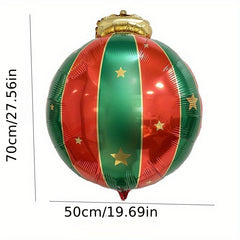 27 inch Christmas Hanging Ball Aluminum Film Balloon Decoration