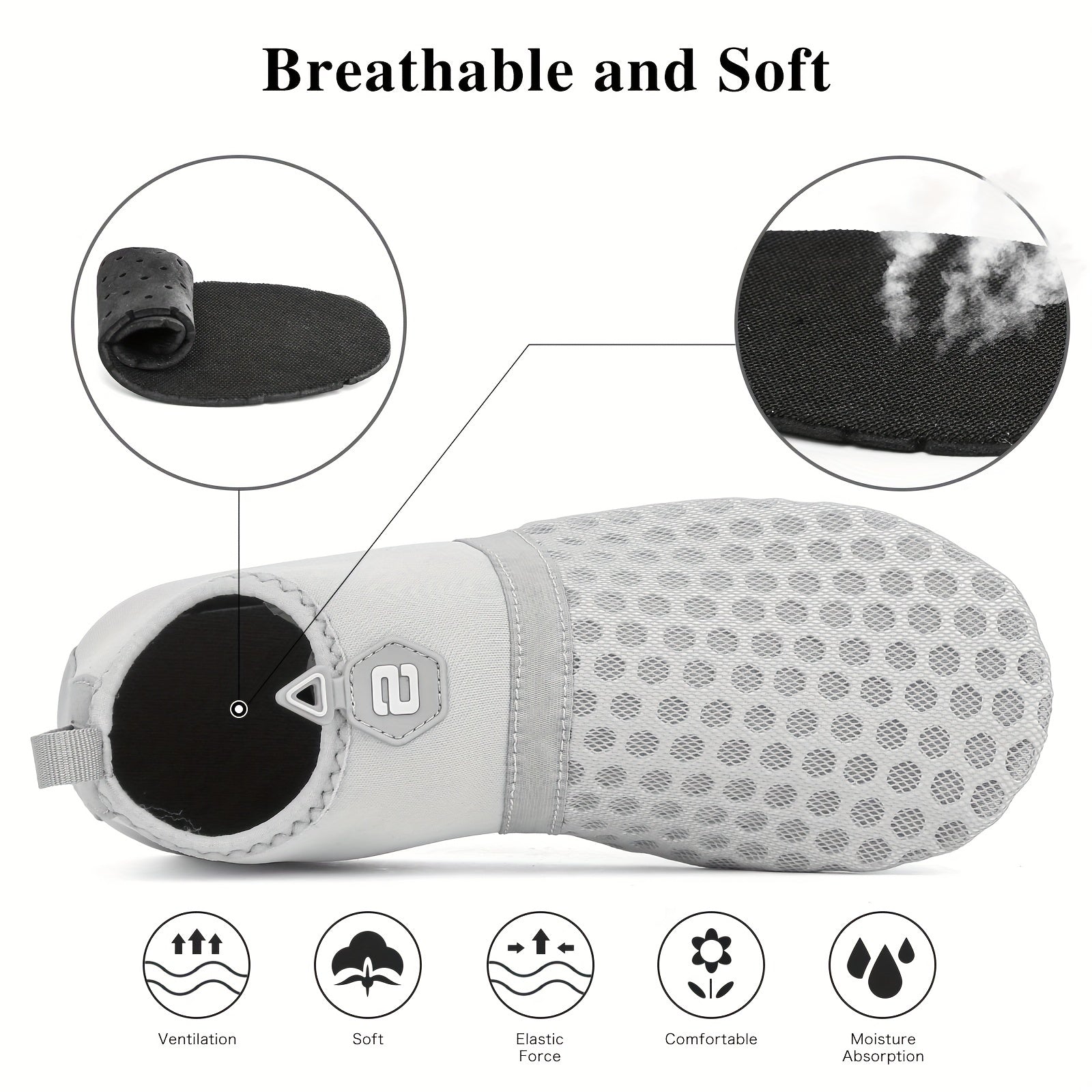Women's Water Socks Beach Shoes for Swimming Diving Surfing