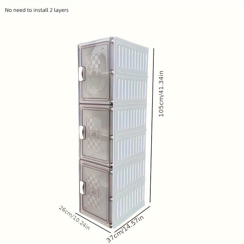 Plastic Foldable Shoe Storage Box Stackable Shoes Storage Containers
