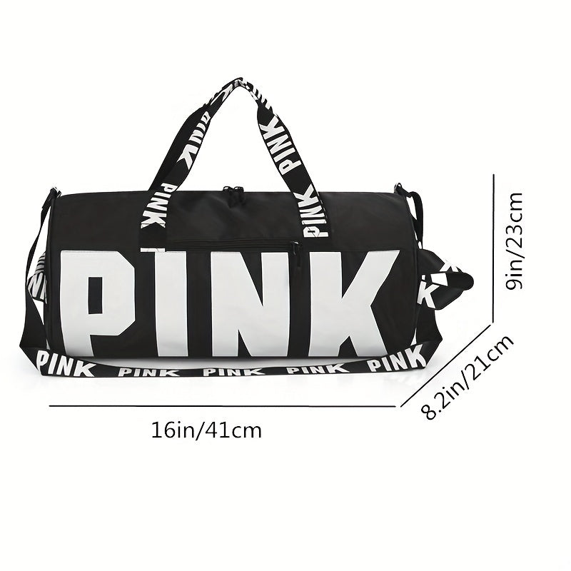 Stylish Letter Pattern Sports Handbag Large Capacity