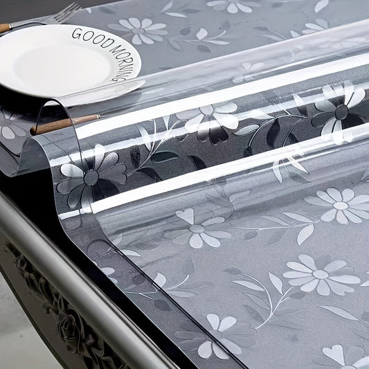 Polyester Table Protector Office Desk Mat Clear Plastic Cover