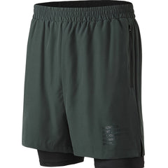Men's Double Layer Sports Shorts for Gym Workout - Summer Training