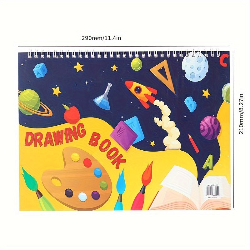 Art A4 Thick Ruled Sketchbook Top Spiral Binding
