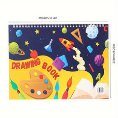 Art A4 Thick Ruled Sketchbook Top Spiral Binding