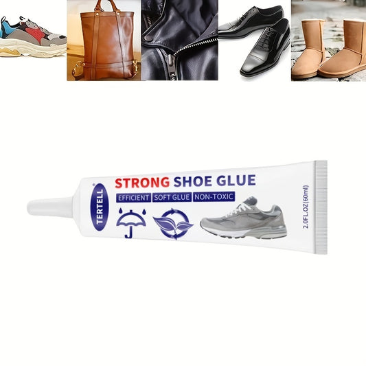 60ml Fast Setting Transparent Shoe Repair Glue - Washable & Ready To Use