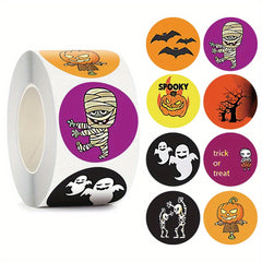 500pcs 25MM Halloween Sticker Roll School Supplies Labels