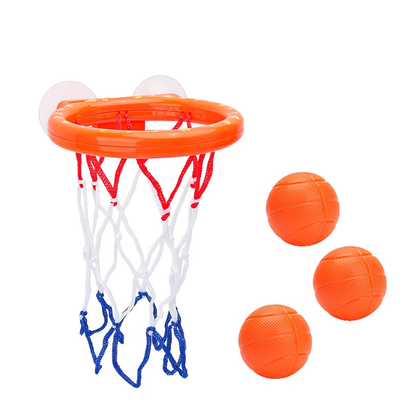 Mini Bathtub Basketball Hoop Set for Kids Bathroom Toy