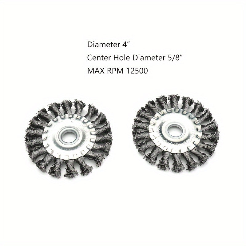 Wire Wheel Brush Twist Knotted Carbon Steel Wire Wheel for Angle Grinder
